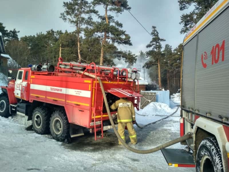 Под Арамилью в Рождество сгорела баня