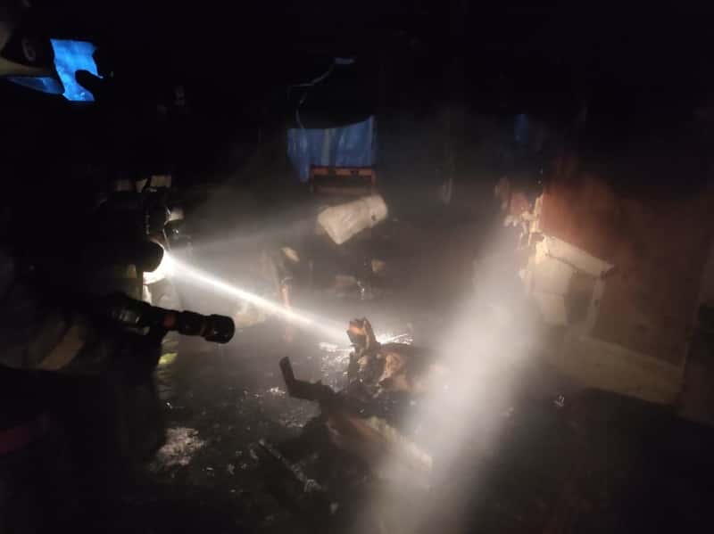 Ночью в Арамиле загорелся частный жилой дом