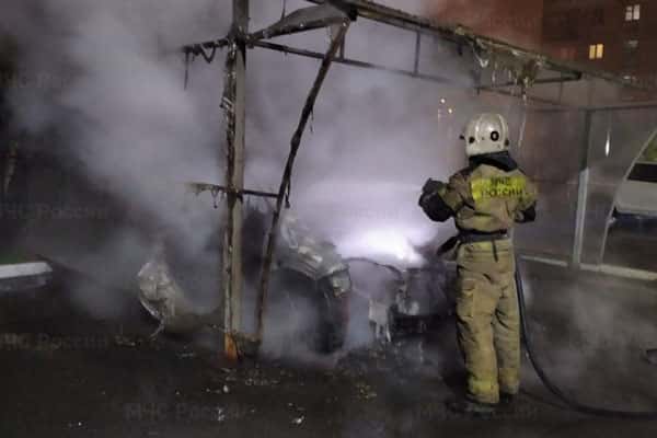 Накануне в Арамиле сгорела ГАЗЕЛь