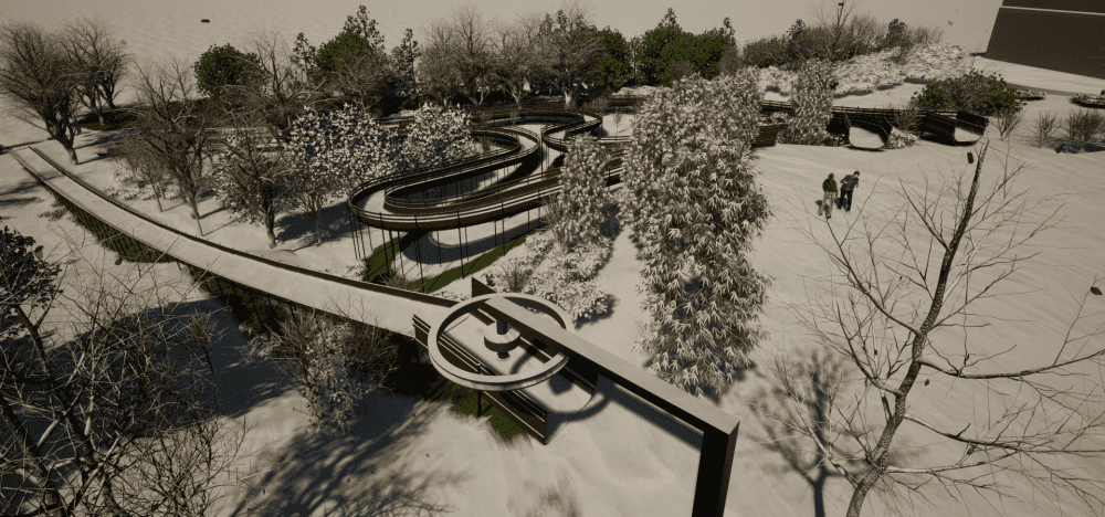 К концу декабря в Арамиле откроются уникальные тюбинг-горки