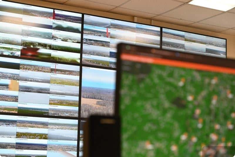 В Сысертском районе установили новые камеры видеонаблюдения для контроля за пожарной обстановкой